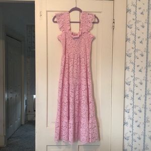 Hill House Home Ellie Nap Dress, Pink Lace, medium